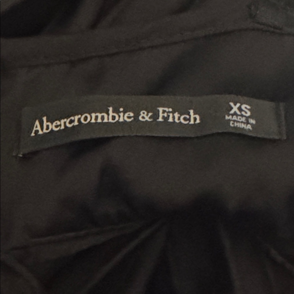 Abercrombie & Fitch Giselle Cutout Pleated Midi Dress Black XS Cocktail Party - Picture 9 of 9